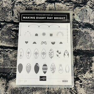 Stampin Up MAKING EVERY DAY BRIGHT 27 Pc Stamp Set Lights Holidays 148813